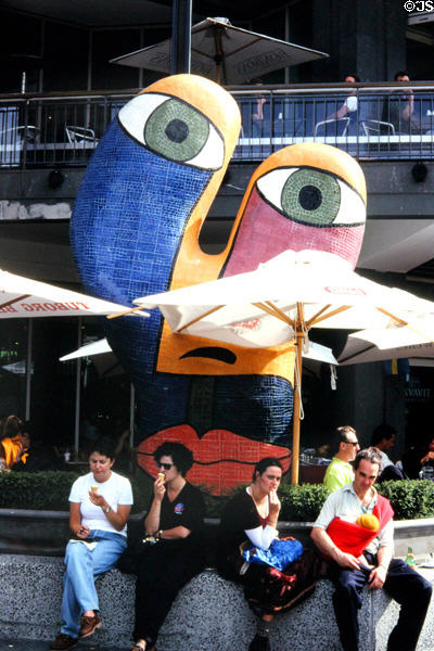 Ophelia modern sculpture (1992) by Deborah Halpern on Southbank, Melbourne. Melbourne, Australia.