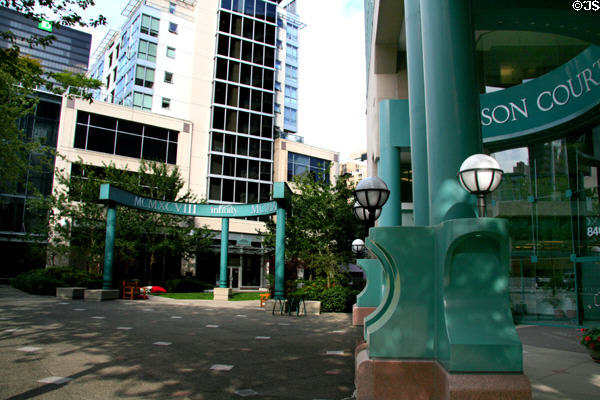 Infinity & Robson Court buildings. Vancouver, BC.