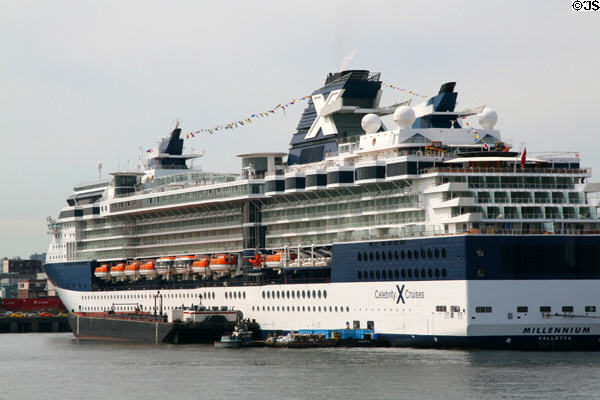 Celebrity Cruises ship Millennium Valletta docked in Vancouver. Vancouver, BC.