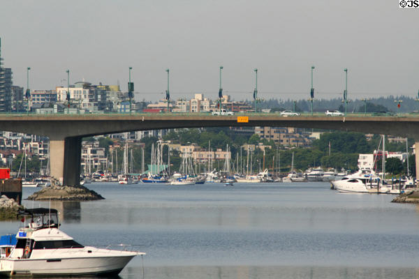 Cambie Street Bridge over False Creek. Vancouver, BC.
