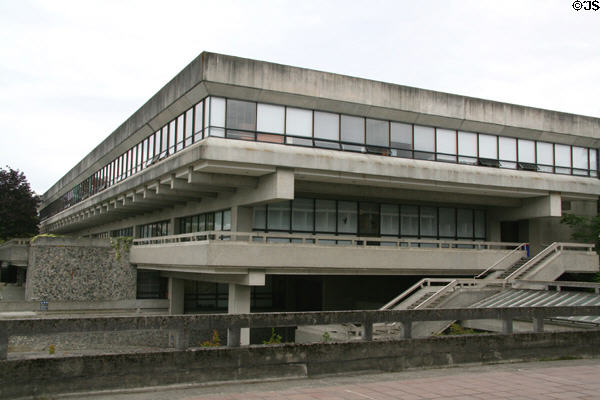 Details of Academic Quadrangle at Simon Fraser University. Vancouver, BC.