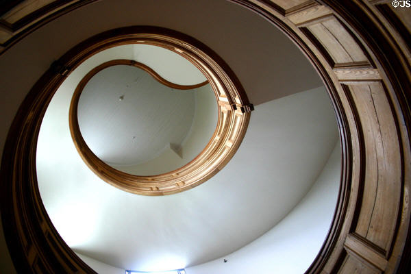 Spiral stairwell in New Brunswick Provincial Parliament. Fredericton, NB.