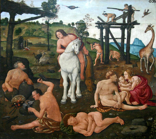 Vulcan & Aeolus (c1490) by Piero di Cosimo at National Gallery of Canada. Ottawa, ON.