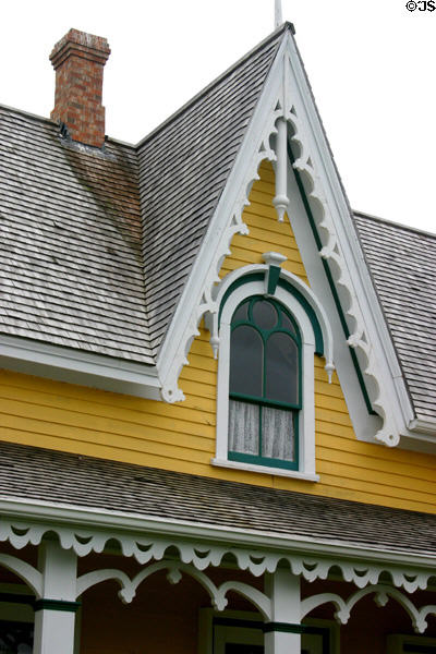Gothic details of L.M. Montgomery cottage. PE.