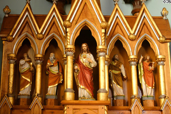 Christ & Saints on the altar of St. Mary's Church Indian River. PE.