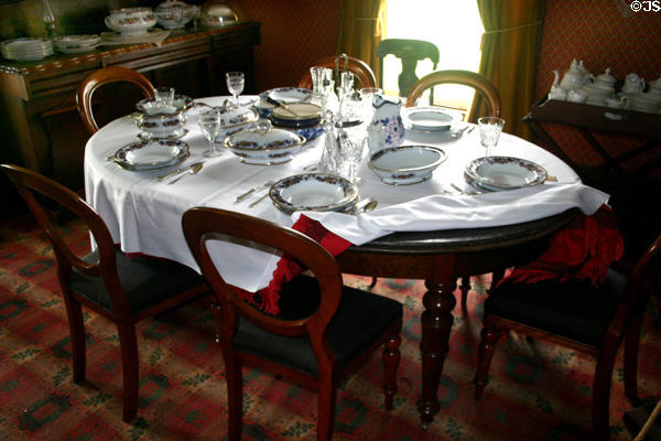 Dining room of Yeo House. PE.