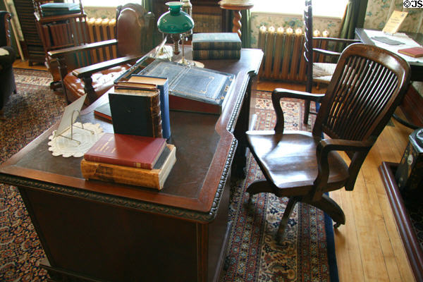 Antique desk in office of Saskatchewan Government House. Regina, SK.