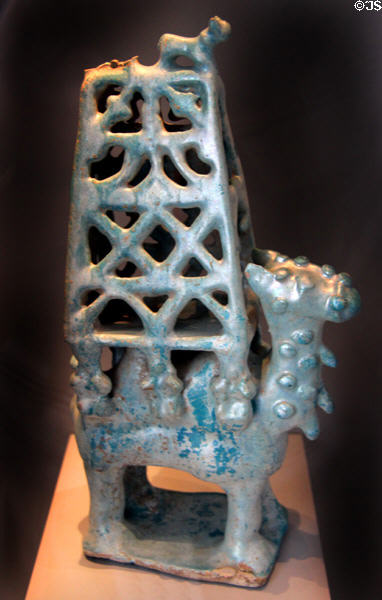 Bronze Incense device in shape of camel (11th-12thC) from Iran at Pergamon Museum. Berlin, Germany.