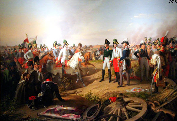 Declaration of Victory by allied troops after battle of Leipzig Oct. 16-19, 1813 where Napoleon's loss would lead to his abdication at German Historical Museum. Berlin, Germany.