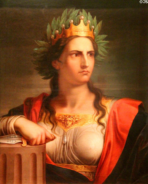 Allegory of German Victory over Napoleon painting (1815) by Gerhard von Kügelgen at German Historical Museum. Berlin, Germany.