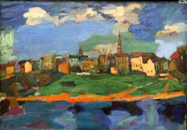 Dresden, Neustadt III painting (1921) by Oskar Kokoschka at Ludwig Museum. Köln, Germany.