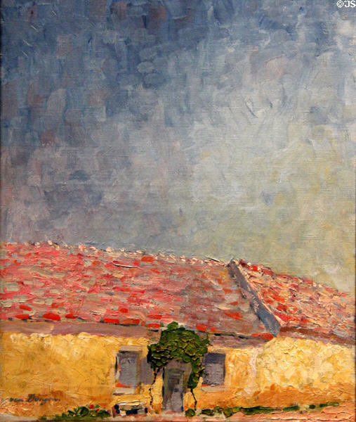 House in Fleury painting (1905) by Kees van Dongen at Wallraf-Richartz Museum. Köln, Germany.