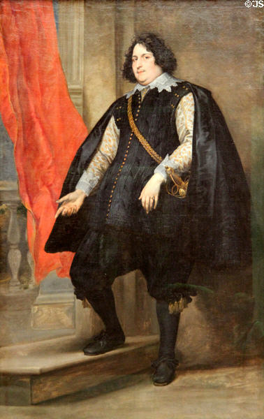 Filips Godines portrait by Anthony van Dyck at Alte Pinakothek. Munich, Germany.