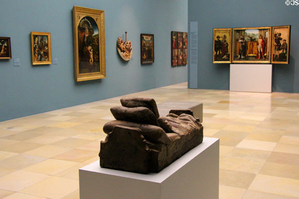 Gallery of early Germanic paintings at Germanisches Nationalmuseum. Nuremberg, Germany.