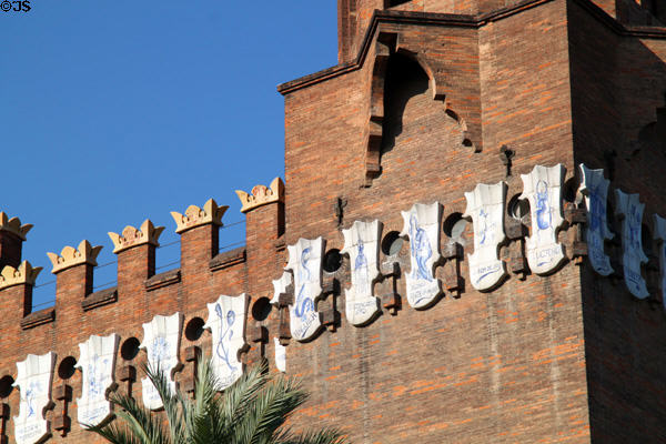 Shields ringing Museum of Zoology. Barcelona, Spain.