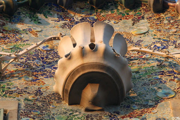 Detail of facade of Casa Batlló. Barcelona, Spain.