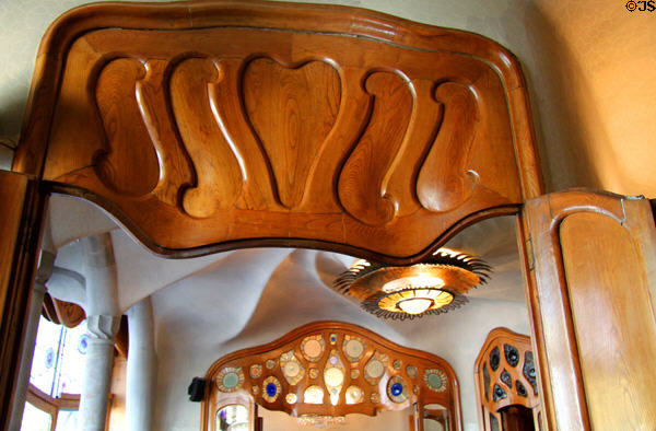 Doorways at Casa Batlló. Barcelona, Spain.