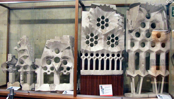 Models for details at Sagrada Familia. Barcelona, Spain.