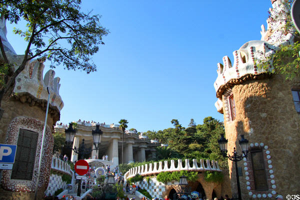 Entrance of Parc Güell. Barcelona, Spain.