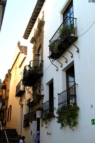 Calle de Levant streetscape at Poble Espanyol (1929 replica). Barcelona, Spain.