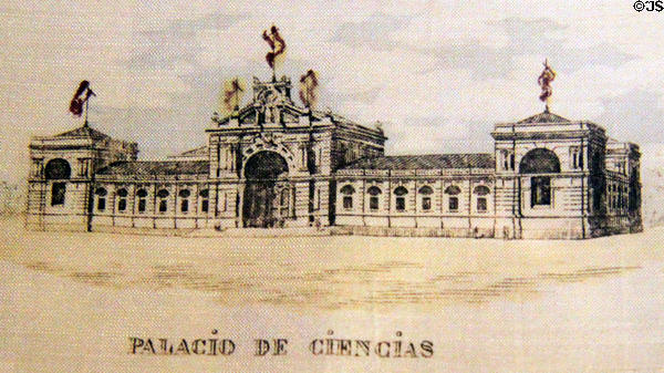 Image Science Palace 1888 Universal Exposition at Barcelona at Museum of Decorative Arts. Barcelona, Spain.