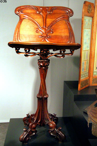 Bookrest (c1905) Barcelona at Museum of Decorative Arts. Barcelona, Spain.
