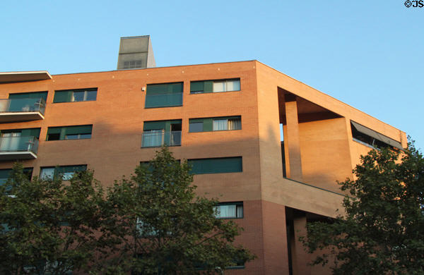 Architect-designed housing built for Olympic games. Barcelona, Spain.