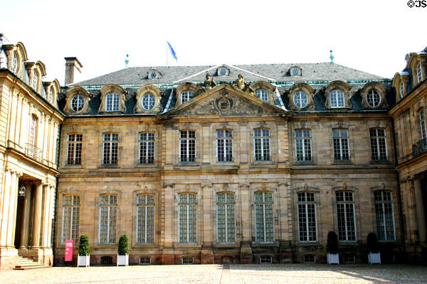 Courtyard of Palace of Rohan museum. Strasbourg, France.