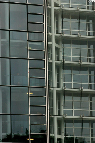 Window detail of Palais de l'Europe. Strasbourg, France.
