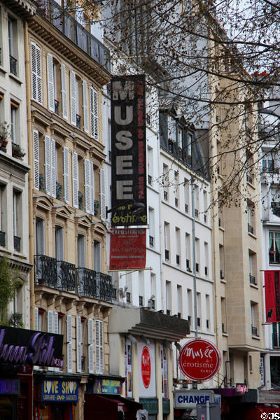 Former Museum of Erotisme building in Pigalle district near Montmartre. Paris, France.