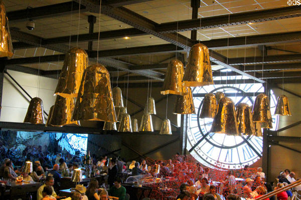 Décor in restaurant at Musée d'Orsay. Paris, France.