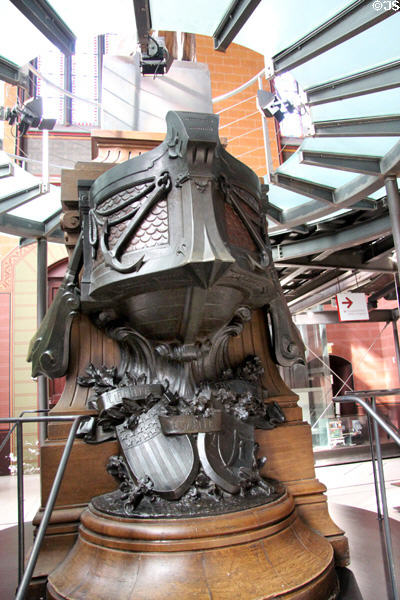 Base for Statue of Liberty as conceived by Frédéric Auguste Bartholdi, but different than one used in New York City at Arts et Metiers Museum. Paris, France.