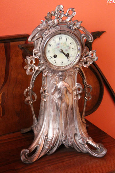 Art Nouveau clock at Maxim's Art Nouveau Collection 1900. Paris, France.