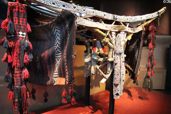 Bedouin camel litter (beginning 20thC) from Syria at Musée du quai Branly. Paris, France.