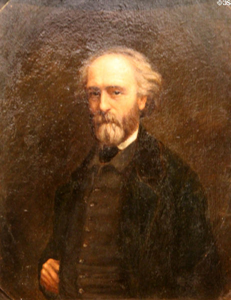 Self portrait (c1860) by Constant Dutilleux at Arras Fine Art Museum. Arras, France.
