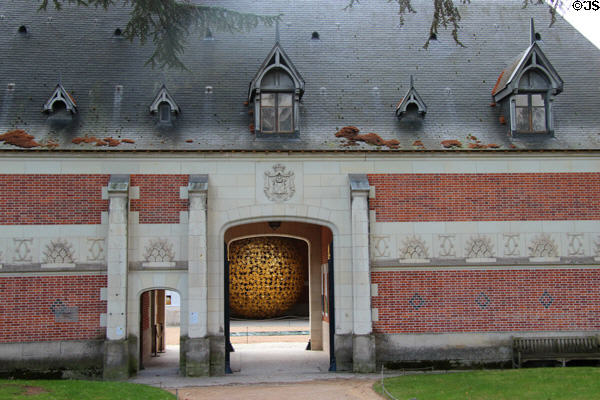 Entrance to stables at Chaumont-Sur-Loire. France.