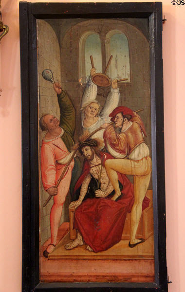 Medieval rendering of Christ's passion at Villa Ephrussi de Rothschild. Saint Jean Cap Ferrat, France.