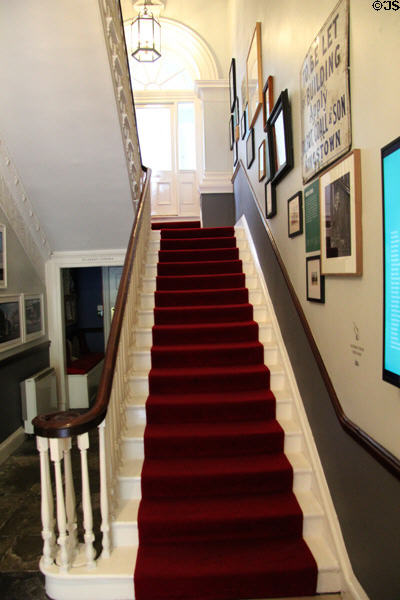 Staircase at Little Museum of Dublin. Dublin, Ireland.