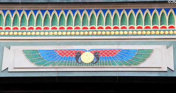 Bewley's Oriental Cafe with Egyptian Revival designs (1927) (78-79 Grafton St.). Dublin, Ireland.