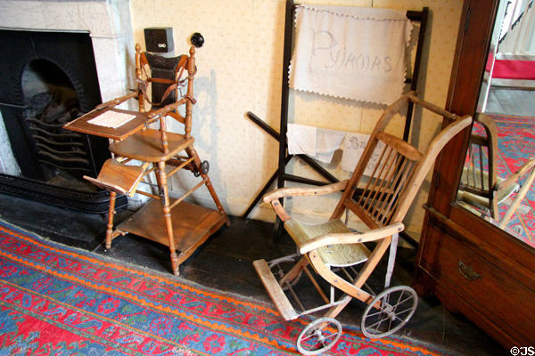 Multi-purpose convertible high chair & stroller at Strokestown Park. Vesnoy, Ireland.