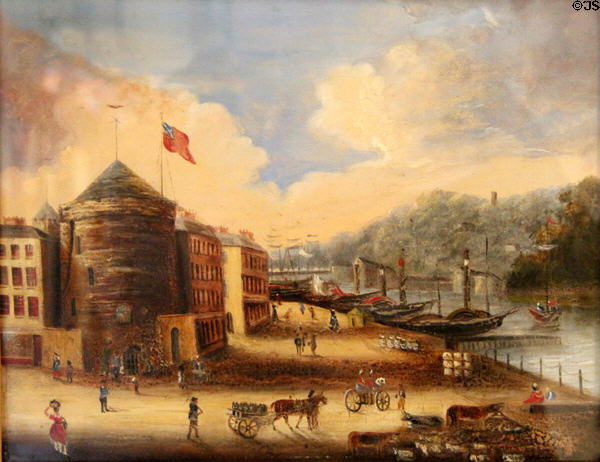Reginald's Tower painting (19thC) at Bishop's Palace. Waterford, Ireland.