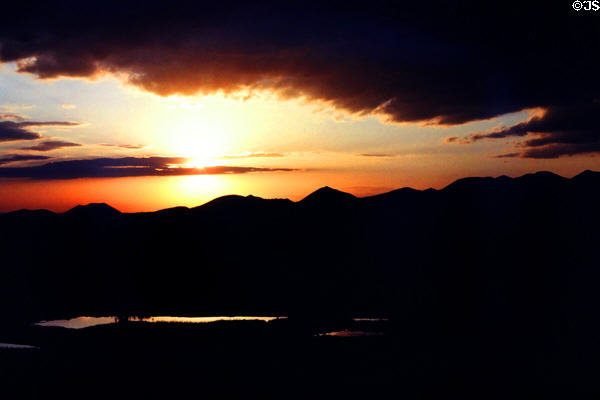 Tsavo National Park during sunset as seen from Kiliguni Lodge. Kenya.