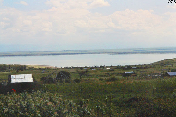 Farming landscape of Great Rift Valley, North of Nairobi. Kenya.