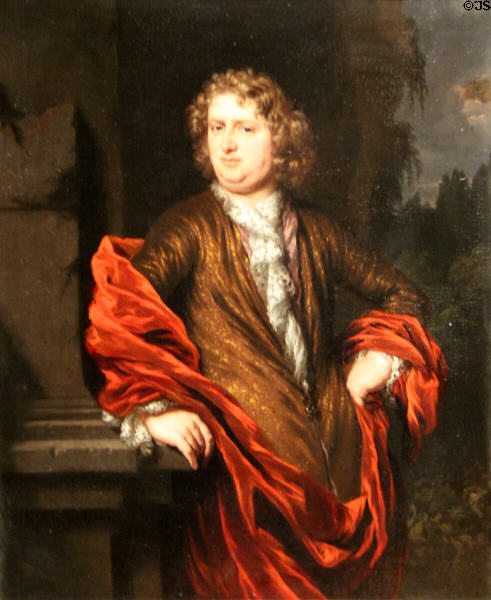Portrait of Pieter Groenendijk (c1680) by Nicolaes Maes at Rijksmuseum. Amsterdam, NL.