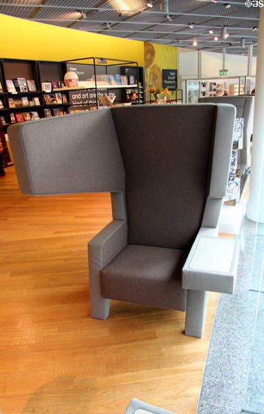 Armchair in bookstore at Van Gogh Museum. Amsterdam, NL.
