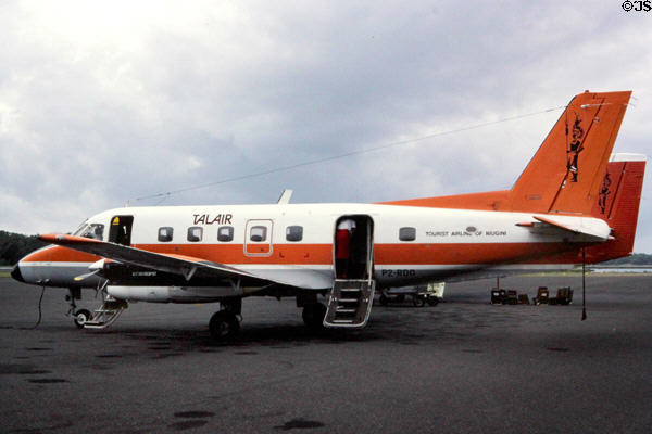 Talair plane for flight from Madang to Chimbu in highlands. Papua New Guinea.