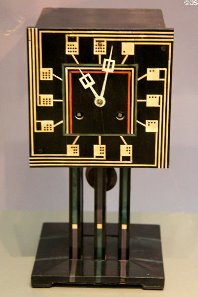 Domino clock (1917) by Charles Rennie Mackintosh at Kelvingrove Art Gallery. Glasgow, Scotland.