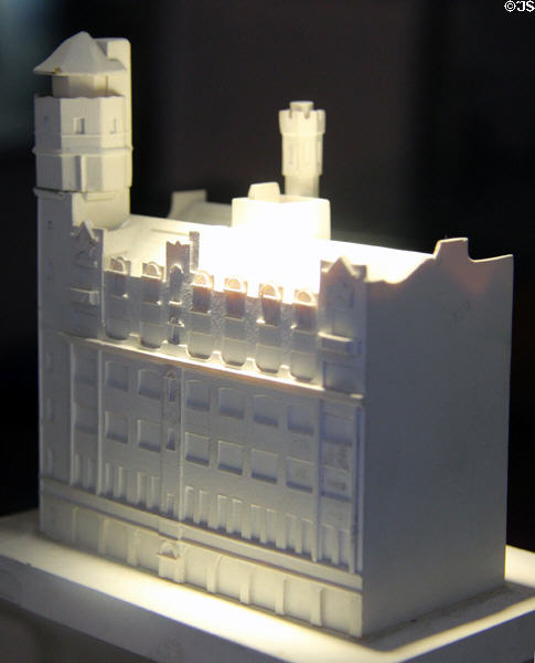 Model of Glasgow Herald Building by Charles Rennie Mackintosh at The Lighthouse. Glasgow, Scotland.