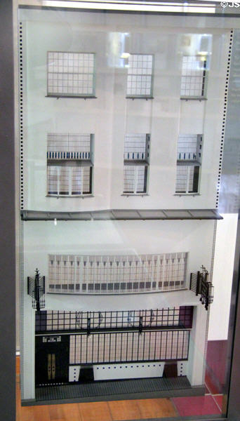 Model of Miss Cranston's Willow Tea Rooms (1903) (217 Sauchiehall St., Glasgow) by Charles Rennie Mackintosh at The Lighthouse. Glasgow, Scotland.