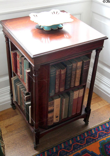 Four sided book stand at Pollok House. Glasgow, Scotland.